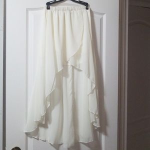 Flowy hi low skirt
